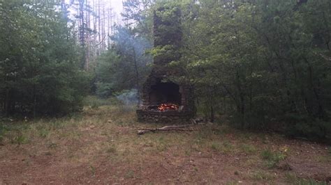 Bonfire Started In Historic Stone Chimney In Freetown State Forest Wjar