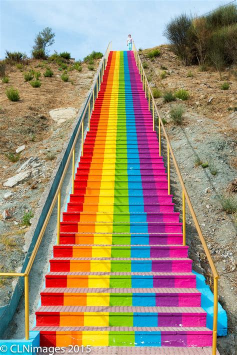 Estepona Steps.jpg | Rainbow steps in Estepona, was told by … | Flickr