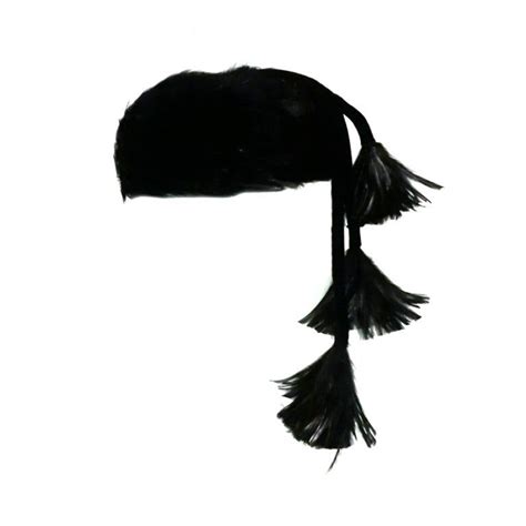 60s Feather Pillbox Hat With Feather Tassels From A Unique Collection