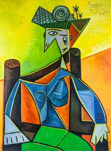 Pablo Picasso Spanish Cubist Oil Canvas Portrait Pablo Picasso Paintings Cubist Paintings