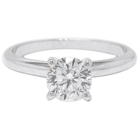 Leo diamond engagement ring princess 0.95 ct i vs1 14k white gold $9,000 retail. Leo Diamond Solitaire Engagement Ring Round Cut 1.02 CTS I SI2 14K White Gold For Sale at 1stdibs