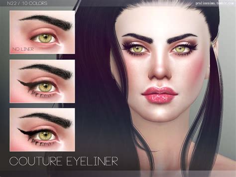 Comes In 10 Colors Found In Tsr Category Sims 4 Female Eyeliner