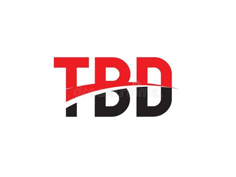 Tbd Letter Initial Logo Design Vector Illustration Stock Vector
