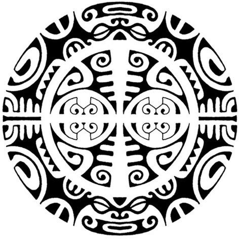 Polynesian Tattoo Design With Tiki Eyes Enata Tatuaggistyle