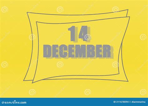 Calendar Date In A Frame On A Refreshing Yellow Background In