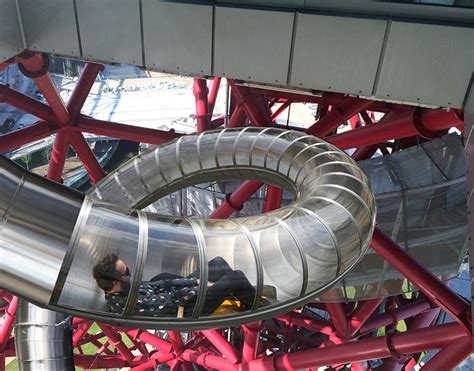 Worlds Longest Tunnel Slide Opening At Sculptural London Monument
