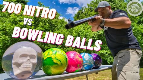 700 Nitro Vs Bowling Balls 🎳 Worlds Biggest Elephant Gun The
