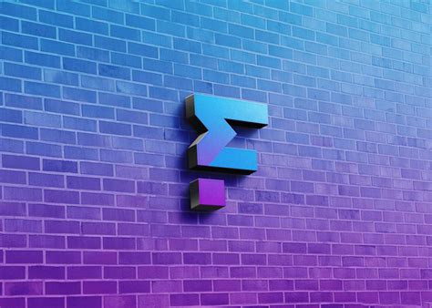 3d Wall Logo Mockup Freebies Mockup