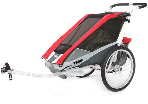 Thule Chariot Cougar 1 Bike Trailer Med Cykeltrailer Red Till