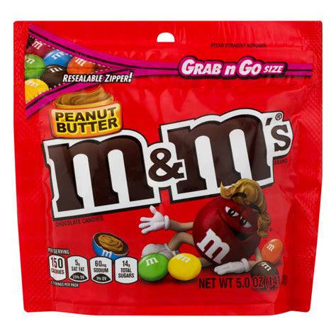 Save On Mandms Peanut Butter Chocolate Candies Grab And Go Size Order
