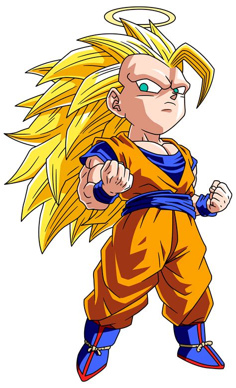Super saiyan 3 is a famous dragon ball z transformation, but it's one that vegeta never mastered or even touched. Cute little Super Saiyan 3 Goku