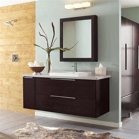 Modern Style Wall Mounted Solid Wood Bathroom Vanity