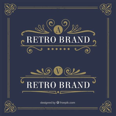 Premium Vector Retro Logo Templates
