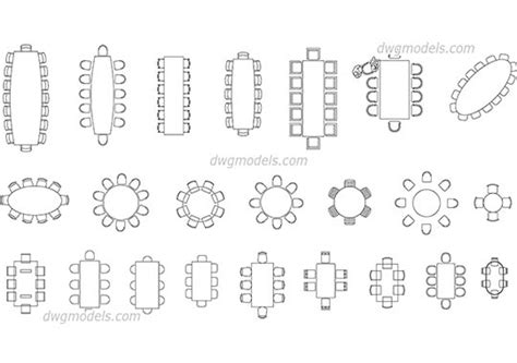 Conference Tables Cad Blocks Free Elevation Autocad 45 Off