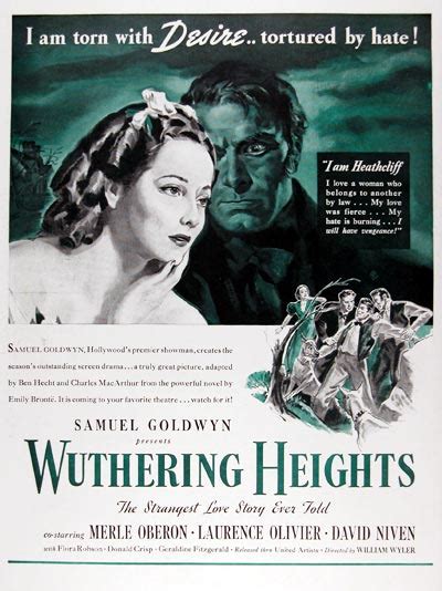 1939 Wuthering Heights Vintage Print Movie Ad