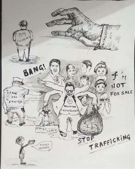 Artstation Human Trafficking Doodle Art