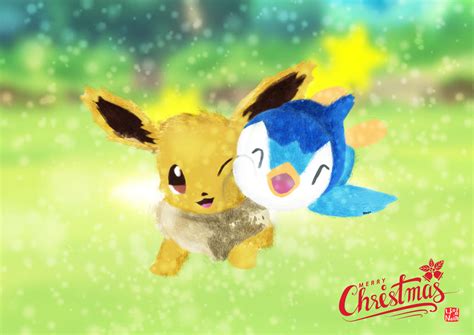 Piplup And Eevee By Winroe On Deviantart