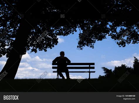 Old Man Sitting Alone Image And Photo Free Trial Bigstock