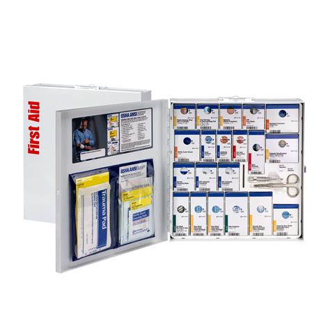Large Metal Smartcompliance First Aid Cabinet Foodservice Without