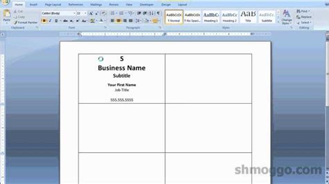 Plain Business Card Template Microsoft Word Best Professional Templates