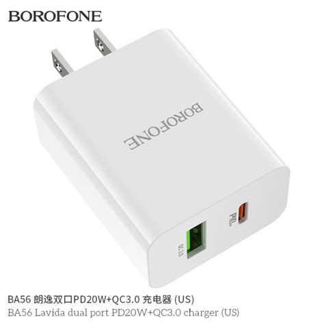 Borofone PD20W QC3 0 Charger American Standard Universal 18W Fast