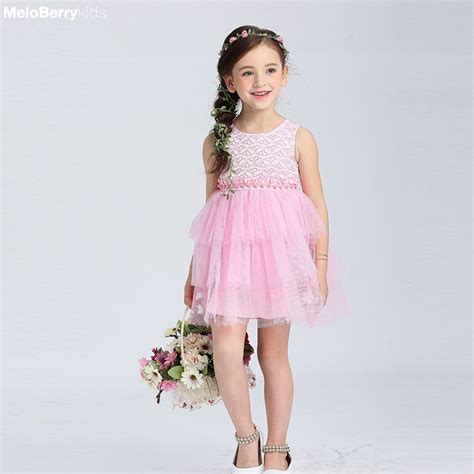 New Cute Summer Sequins Pink Princess Sofia Tulle Baby Girls Dress