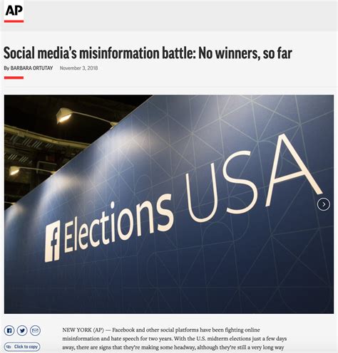 ap social media s misinformation battle no winners so far csmr
