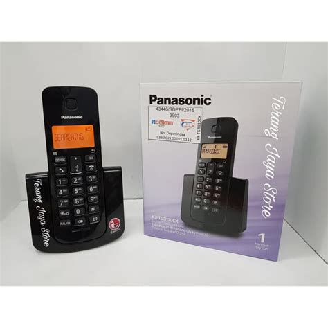 Jual Wireless Phone Panasonic Kx Tgb110 Black Shopee Indonesia