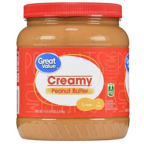 Great Value Creamy Peanut Butter Spread Oz Walmart Com