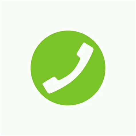 Vector Telefono Verde Icono De Teléfono Verde — Vector De Stock