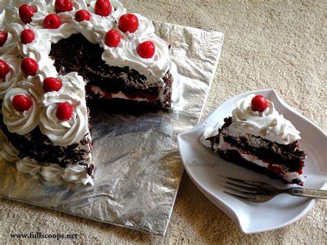 black forest cake how to make a black forest cake ~ full scoops a food blog with easy simple