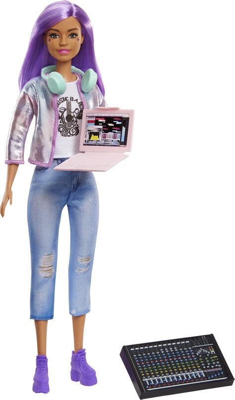 Barbie Music Producer Doll 12 In3040 Cm Colorful Purple Hair