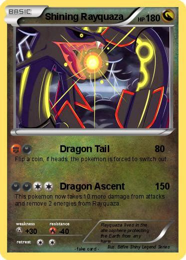Pokémon Shining Rayquaza 26 26 Dragon Tail My Pokemon Card
