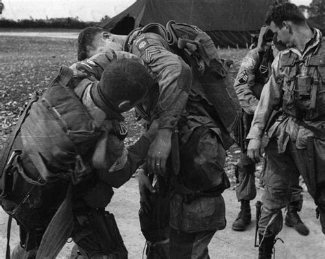 Prior To Their D Day Jump Into Normandy Members Of The 82nd Airborne