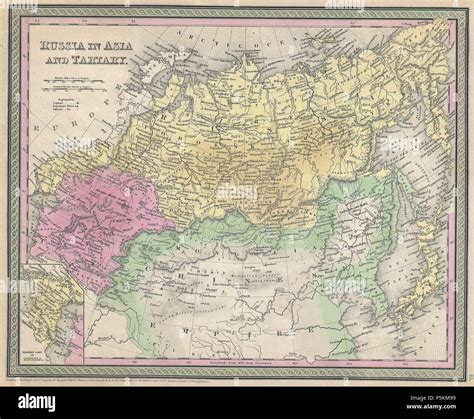 Russia Map 1850 Hi Res Stock Photography And Images Alamy