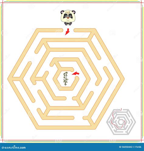 Panda Must Go To Bamboo Vector Illustration | CartoonDealer.com #63218446