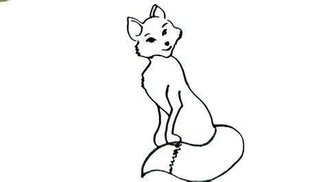 How To Draw A Fox Sitting Easy You Can Edit Any Of Drawings Via Our