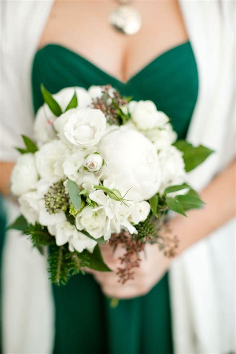 Emerald Green Winter Wedding | Wedding, Emerald green ...