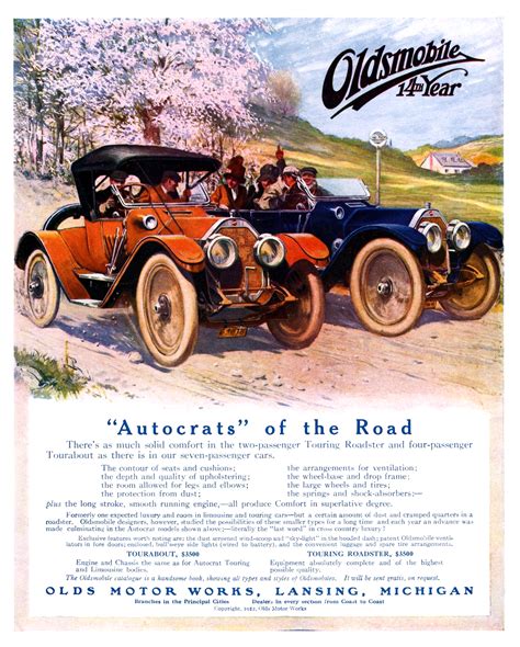 Oldsmobile Advertising Campaign 19111912 14th Year Blog
