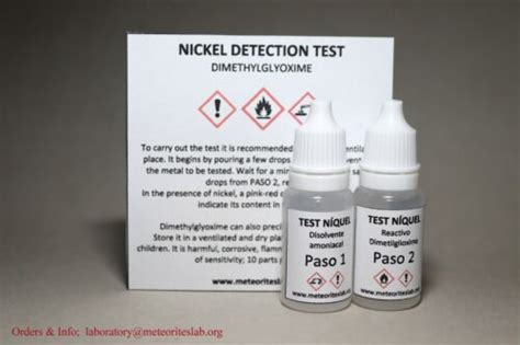Nickel Test Kit Meteorites And Ni Sensibility Testing