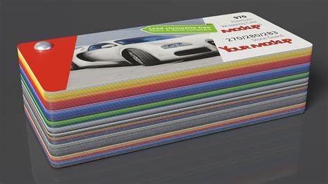 Color Palette Guide Folded Mockup 3d Model 9 3ds Blend C4d Fbx