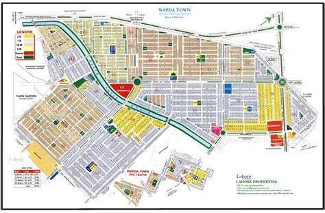 Wapda Town Phase 1 Map