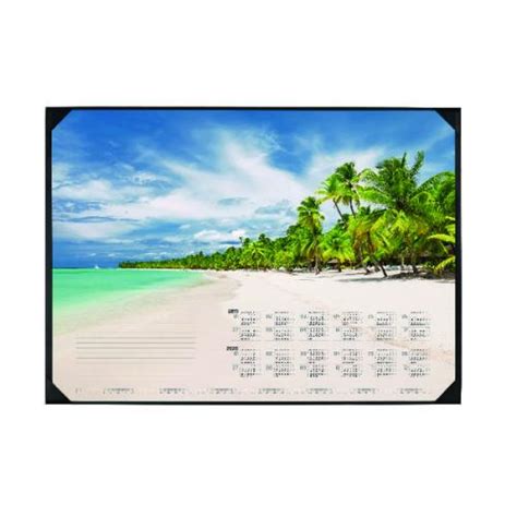 Durable Tropical Beach Calendar Desk Mat 590 X 420mm 7311 Db98693