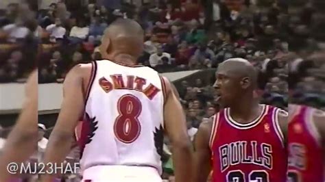 Nba Greatest Duels Michael Jordan Vs Steve Smith 19970214 Youtube