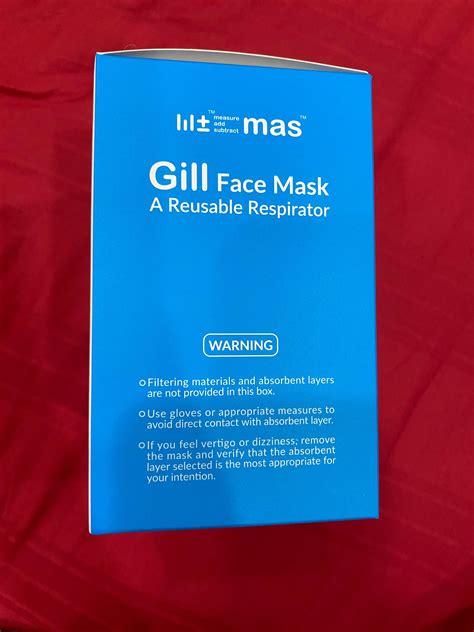 Gill Face Mask Reusable Respirator Health And Nutrition Face Masks