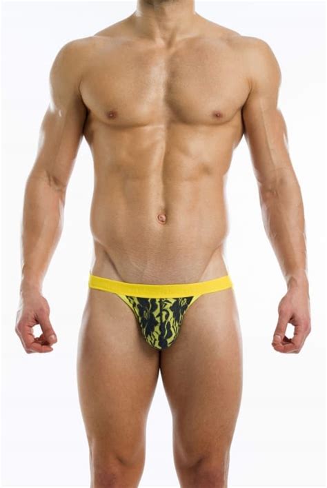 Modus Vivendi Floral Lace Jockstrap Yellow And Grey Herman S Men S Underwear Herman S