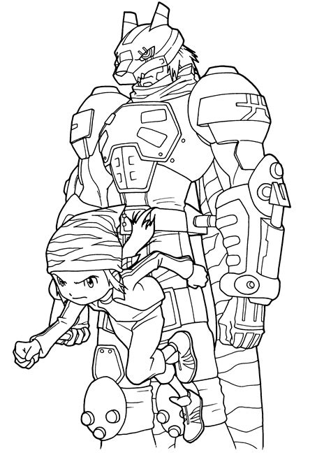 Coloring Page Digimon Coloring Pages