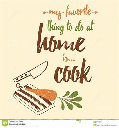 Kitchen Quote Inspirational Cooking Tools Decorated Vector