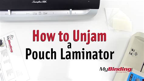 Drawer rails can always benefit from. How to Unjam a Pouch Laminator - YouTube