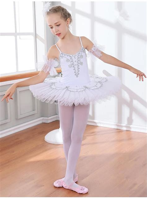 Compre Profesional Cisne Blanco Lake Ballet Tutu Disfraz Niñas Niños